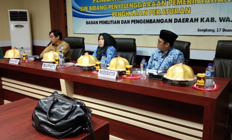 Seminar Hasil Kajian Penelitian dan Pengembangan Sub Bidang Penyelenggaraan Pemerintahan dan Pengkajian Peraturan